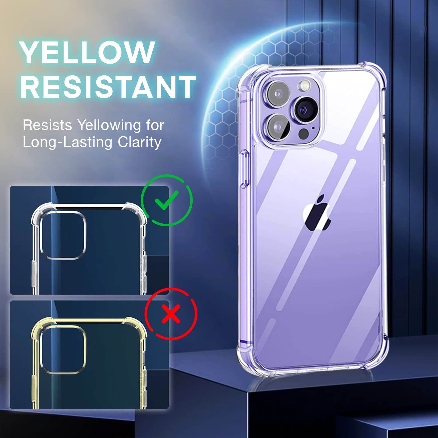 VISOZA iPhone 14 Pro Max Case | Clear Case for iPhone 14 Pro Max